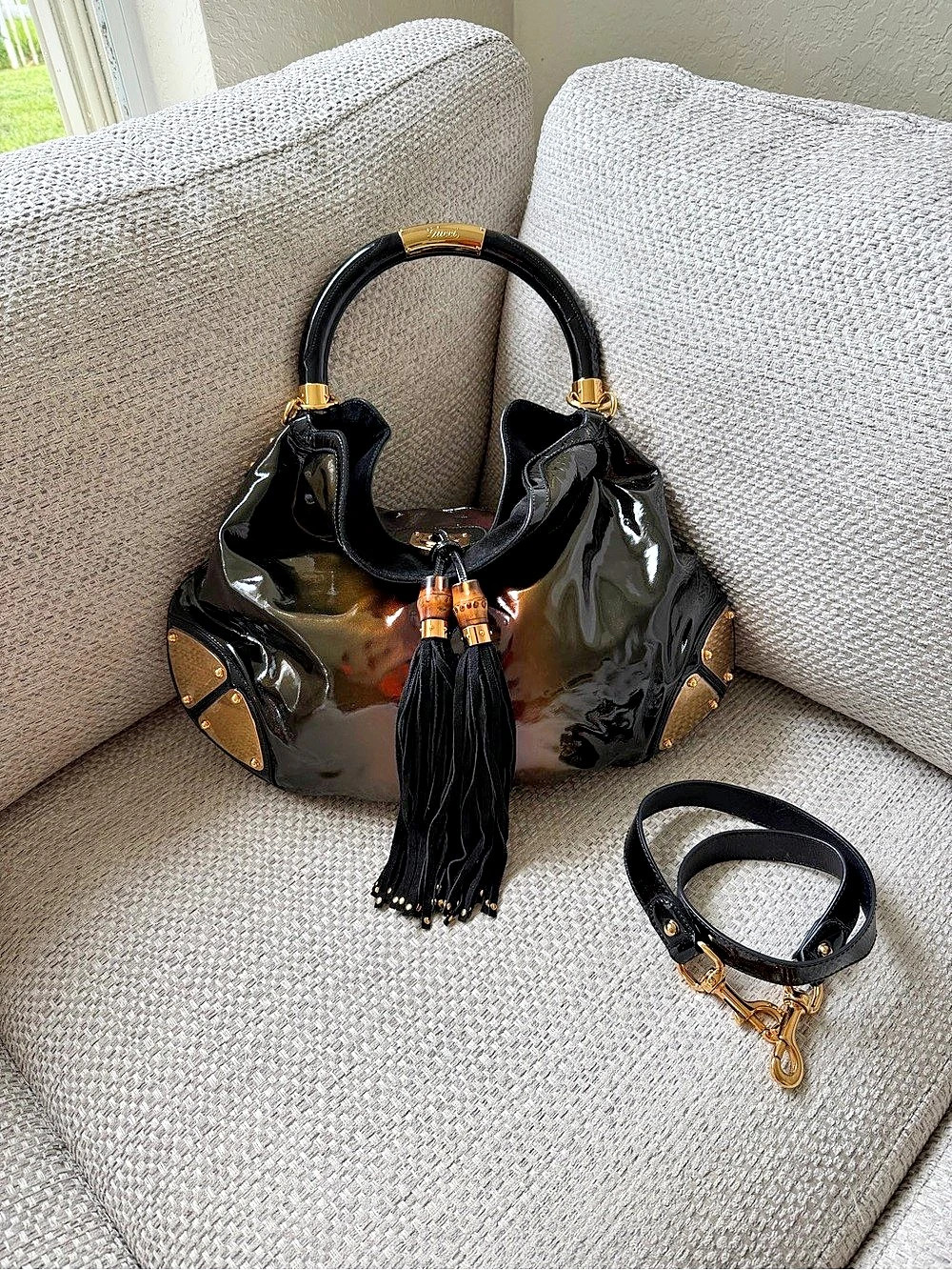 Gucci Indy Hobo Bag Black